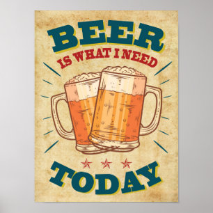 Vintage Beer Poster