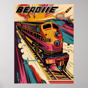 Vintage Beer Poster - Retro Brewery Advertisement