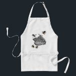 Vintage Bees Adult Apron<br><div class="desc">This vintage honeycomb bee collage is perfect for honey lovers and bee lovers.</div>