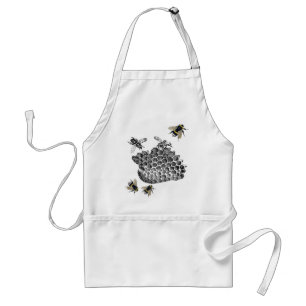Vintage Bees Adult Apron