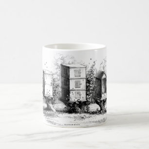 Vintage Bees Beehive Beekeeping Beehives Coffee Mug
