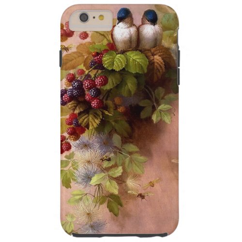 Vintage Bees Birds and Berries Tough iPhone 6 Plus Case