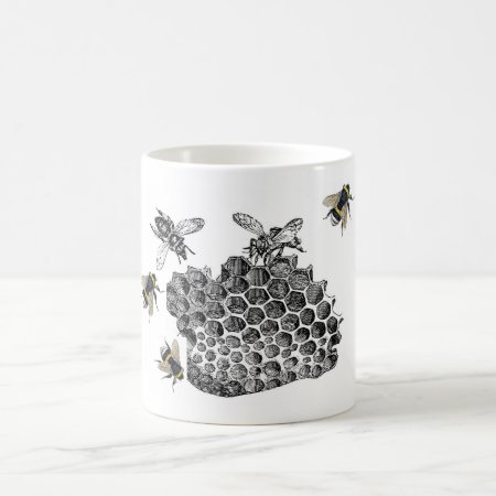 Vintage Bees Coffee Mug