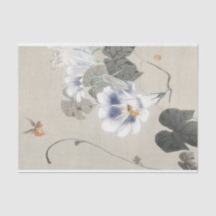 Vintage bees flowers Japandi decoupage floral bee Tissue Paper