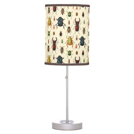 Vintage Beetles Table Lamp