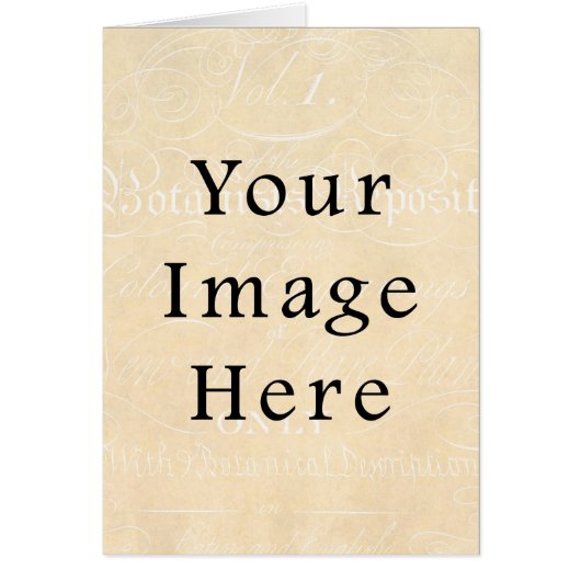 Vintage Beige Cream Script Text Parchment Paper (Front)