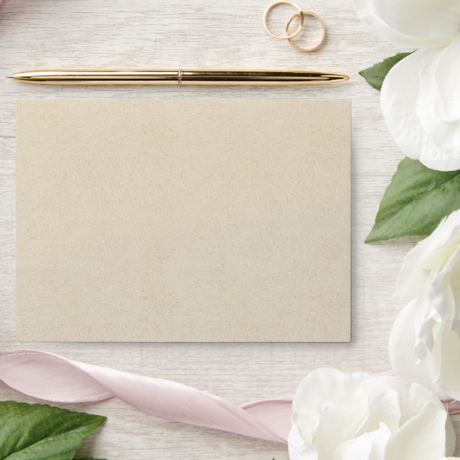 Vintage beige crewm texture envelope (Wedding)
