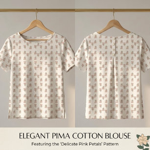 Vintage Beige Floral Repeat Pima Cotton Fabric