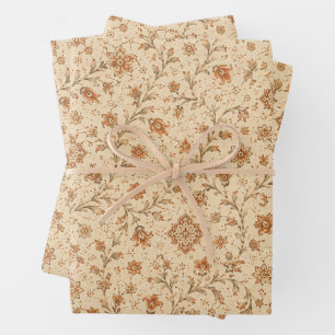 Vintage Beige Terracotta Wrapping Paper