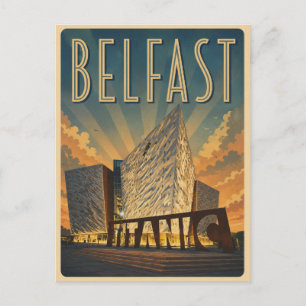 Vintage Belfast Northen Ireland titanic gifts Postcard