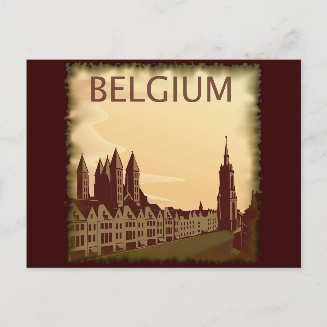 Vintage Belgium Postcard | Zazzle