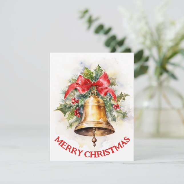 Vintage Bell - Christmas Card (Standing Front)