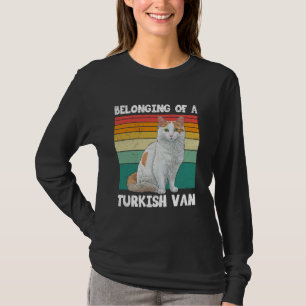 Vintage BELONGING OF A TURKISH VAN Cats Owner T-Shirt