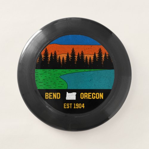 Vintage Bend Oregon Mountain Retro Souvenir Wham_O Frisbee