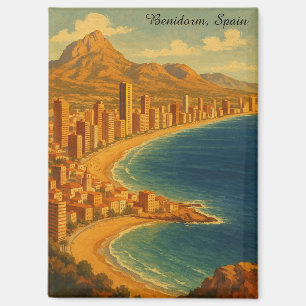 Vintage Benidorm Costa Blanca Spain Travel Magnet