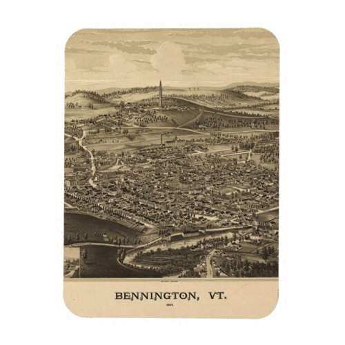 Vintage Bennington Vermont Magnet