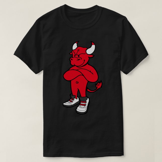 Vintage Benny the Bull Sticker T-Shirt (Design Front)