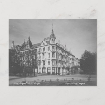 Vintage Bergen Hotel Postcard by Firecrackinmama at Zazzle