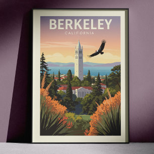 Vintage Berkeley California Poster