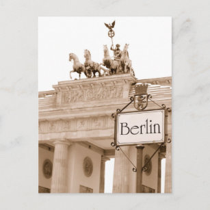 Vintage Berlin design Postcard