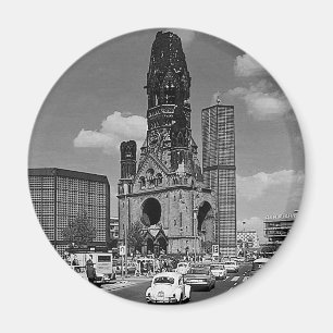 Vintage Berlin Kaiser Wilhelm Memorial church Magnet