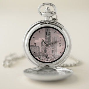 Vintage Berlin Kaiser Wilhelm Memorial church Pocket Watch
