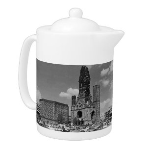 Vintage Berlin Kaiser Wilhelm Memorial church Teapot