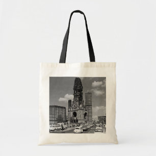 Vintage Berlin Kaiser Wilhelm Memorial church Tote Bag