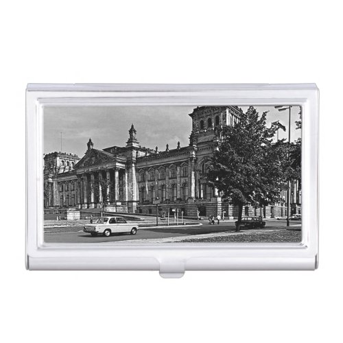 Vintage Berlin Reichstag parliament house Mouse Pa Business Card Case