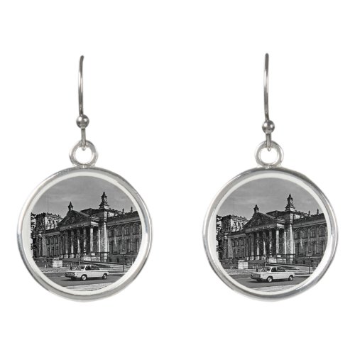 Vintage Berlin Reichstag parliament house Mouse Pa Earrings