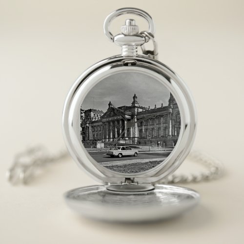 Vintage Berlin Reichstag parliament house Mouse Pa Pocket Watch
