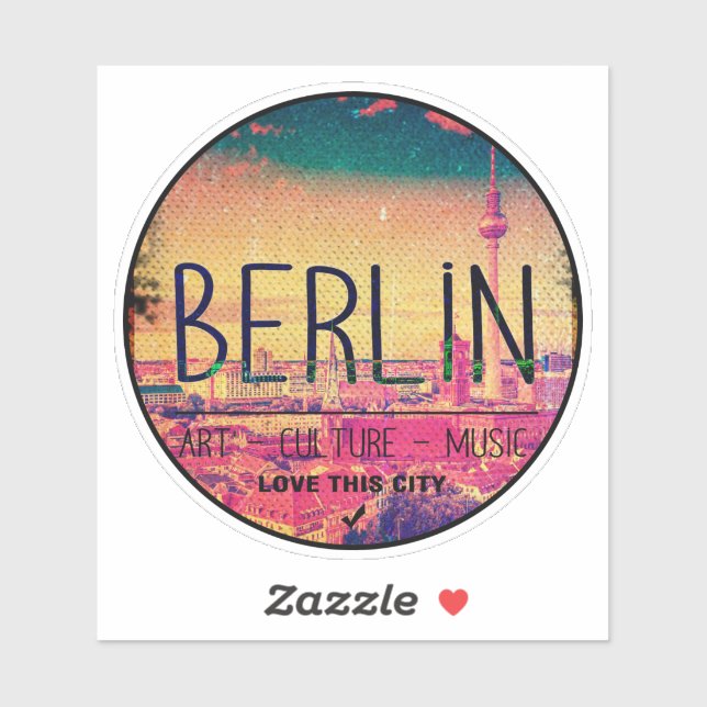 Vintage Berlin Sticker (Sheet)