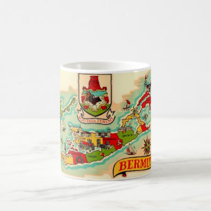 Vintage Bermuda Map Mug