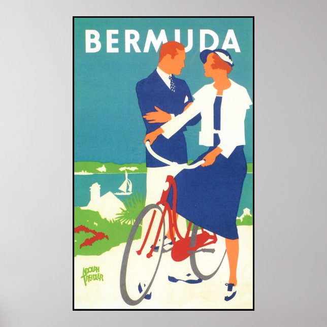 Vintage Bermuda Travel Poster (Front)