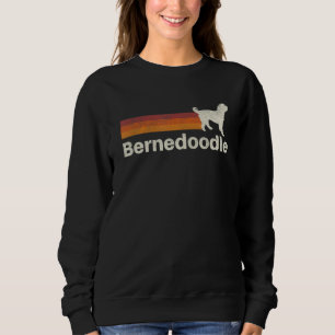 Vintage Bernedoodle Retro Mom Dad Dog Sweatshirt