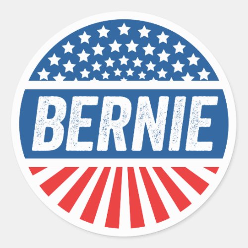 Vintage Bernie Classic Round Sticker