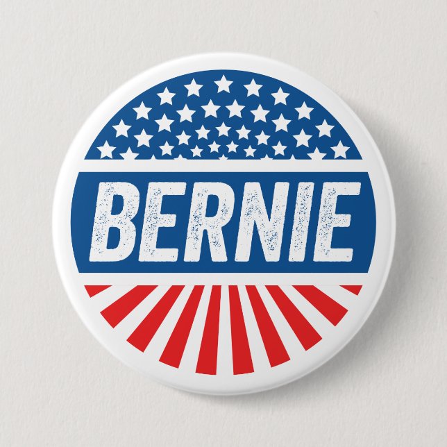 Vintage Bernie Pinback Button (Front)