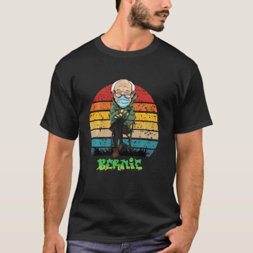 Vintage Bernie Sanders Mittens Inauguration Politi T_Shirt