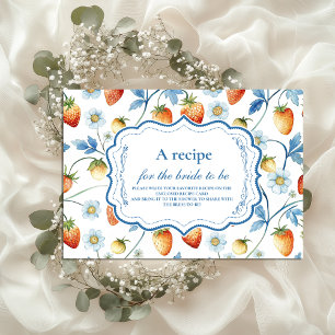 Vintage Berry Garden Bridal Shower Enclosure Card
