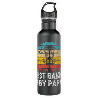 Vintage Best Bampy By Par Disc Golf Golfer Fathers Stainless Steel Water Bottle