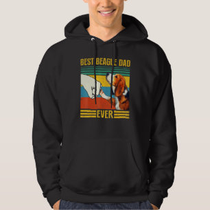 Vintage Best Beagle Dad Ever Great For Daddy Pet O Hoodie
