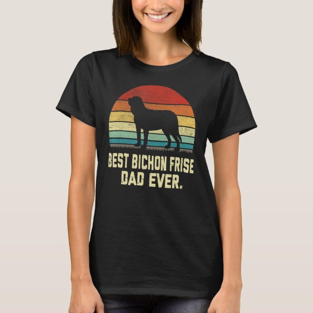 Vintage Best Bloodhound Dad Ever  Dog T-Shirt (Front)