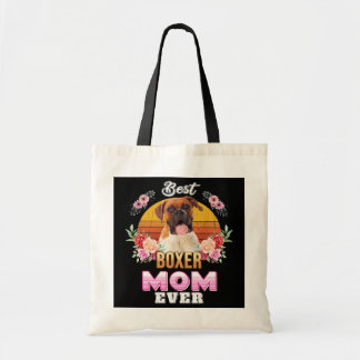 Vintage Best Boxer Mom Ever Mothers Day For Dog Tote Bag