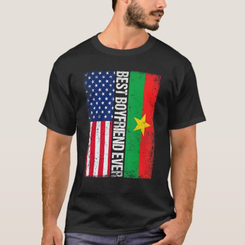 Vintage Best Boyfriend Ever Retro American Burkina T_Shirt