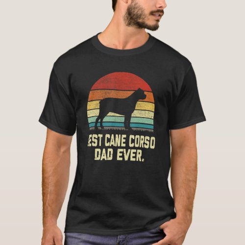 Vintage Best Cane Corso Dad Ever  Dog T_Shirt