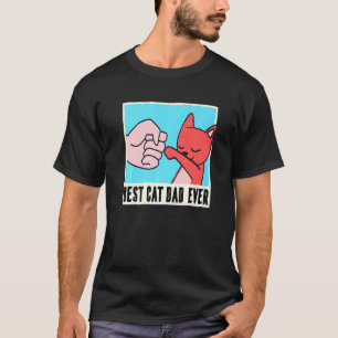 Vintage Best Cat Dad Ever Cat Daddy T-Shirt