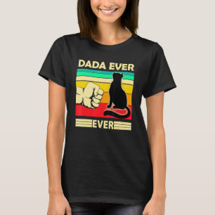 Vintage Best Cat Dada Ever Bump Fit  Cat Dad T-Shirt