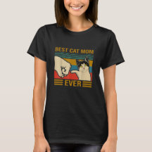 Vintage Best Cat Mom Ever Bump Fit