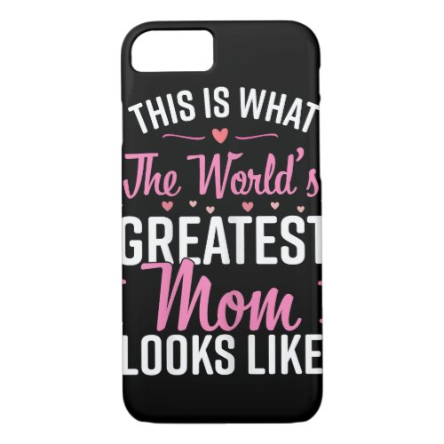 Vintage Best Cat mom Ever  cut colored Cat mommy  iPhone 87 Case