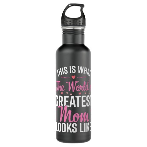 Vintage Best Cat mom Ever  cut colored Cat mommy  Stainless Steel Water Bottle